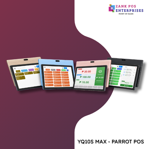 YQ10S MAX with Parrot Android Tablet POS – 6 Months Cloud Access