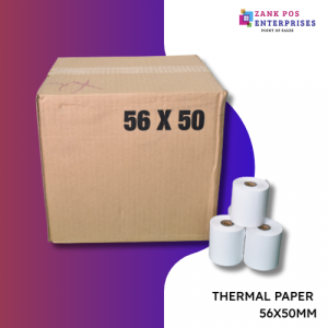 THERMAL PAPER 56 X 50 MM(100 ROLLS)
