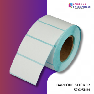 BARCODE STICKER 32X25MM 10,500 STICKERS (10 ROLLS) 