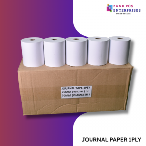 JOURNAL PAPER 1 PLY 76X70MM (50 ROLLS)
